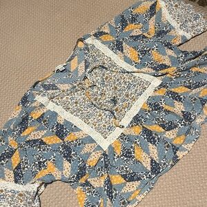 American Eagle patchwork blouse